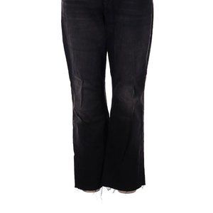 RAW HEM HIGH RISE black jeans old navy